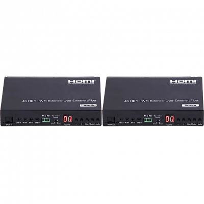 Приемник сигнала HDMI 4K по LAN и по оптике Prestel RTP-KVM-P